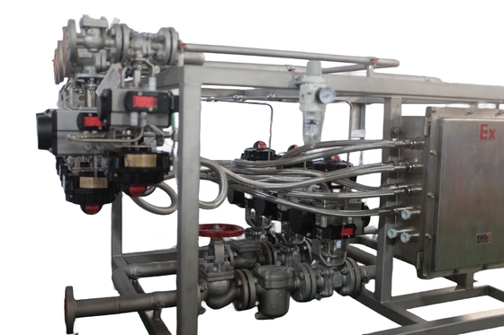 Benzin Endüstrisi için Valf Kızağına Monte Basınç Düşürücü Buhar Valfı Manifoldlarına Monte Sistem