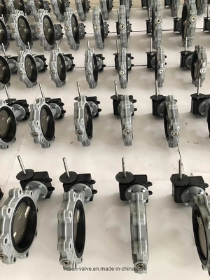 Pnömatik Wafer Kelebek Valvu 1-12 Inç Düşük Basınç