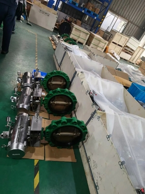 EPDM mühürlü Lug Bronz Pnömatik Kelebek Valf