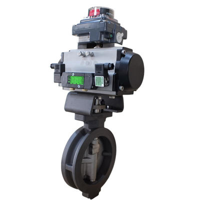 Air Actuated Butterfly Valve with Mid-Pressure (2.5mpa< Pn <6.4mpa) and Medium Temperature (120°C<T<450°C) for 2 inch-24 inch Industrial Applications