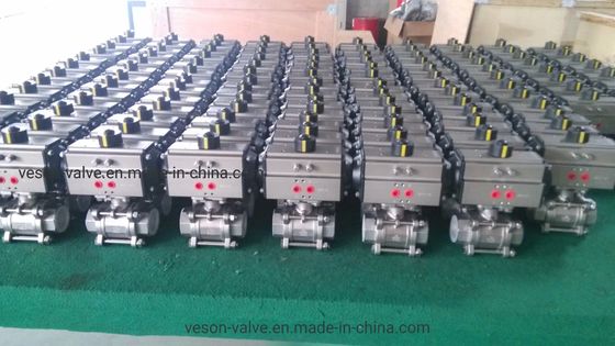 ISO5211 Standard VS-052~VS-400 Model Pneumatic Actuator with 6 Bar Air Supply for Industrial and Water Applications