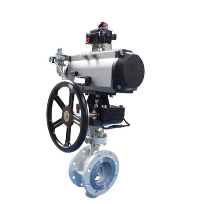 ANSI CLASS 150-900 316 Paslanmaz Çelik Tam Portlu Pnömatik Flanged Ball Valve ile ISO5211 Montaj