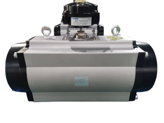 316 Paslanmaz Çelik Pnömatik Etkinleyici ve Flanged Bağlantısı ile Tam Port Yüzen Top Valfı