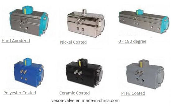 316 Paslanmaz Çelik Pnömatik Etkinleyici ve Flanged Bağlantısı ile Tam Port Yüzen Top Valfı