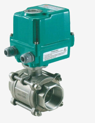 Motorlu Valf Uygulamaları için IP67 Kapalı ve Alüminyum Alaşımlı Evi ile 60Nm Çıkış Dönemli Elektrikli Aktif Top Valfi