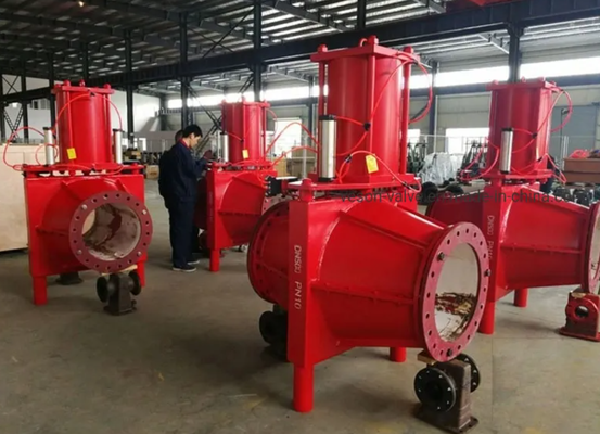 Madencilik çamur akışı için akıllı elektro-pneumatik konumlandırıcıya sahip elektrikli sıkıştırma valf çözümü