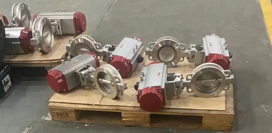 12 İnç ANSI 150lb Lug Kelebek Vana NBR Sızdırmazlık Contalı Hassas Konfigürasyonlu Uzaktan Vana Kumandalı