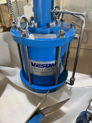 Doğrusal Pnömatik Sürüş Aktüatörü Çoğu Tür Yükselen Kök Valfini Otomatikleştiriyor