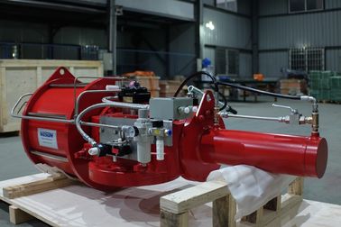 Bahar Dönüş Scotch Yoke Tipi Pnömatik Aktüatör Nodüler Döküm ISO9001: 2015 Onaylandı